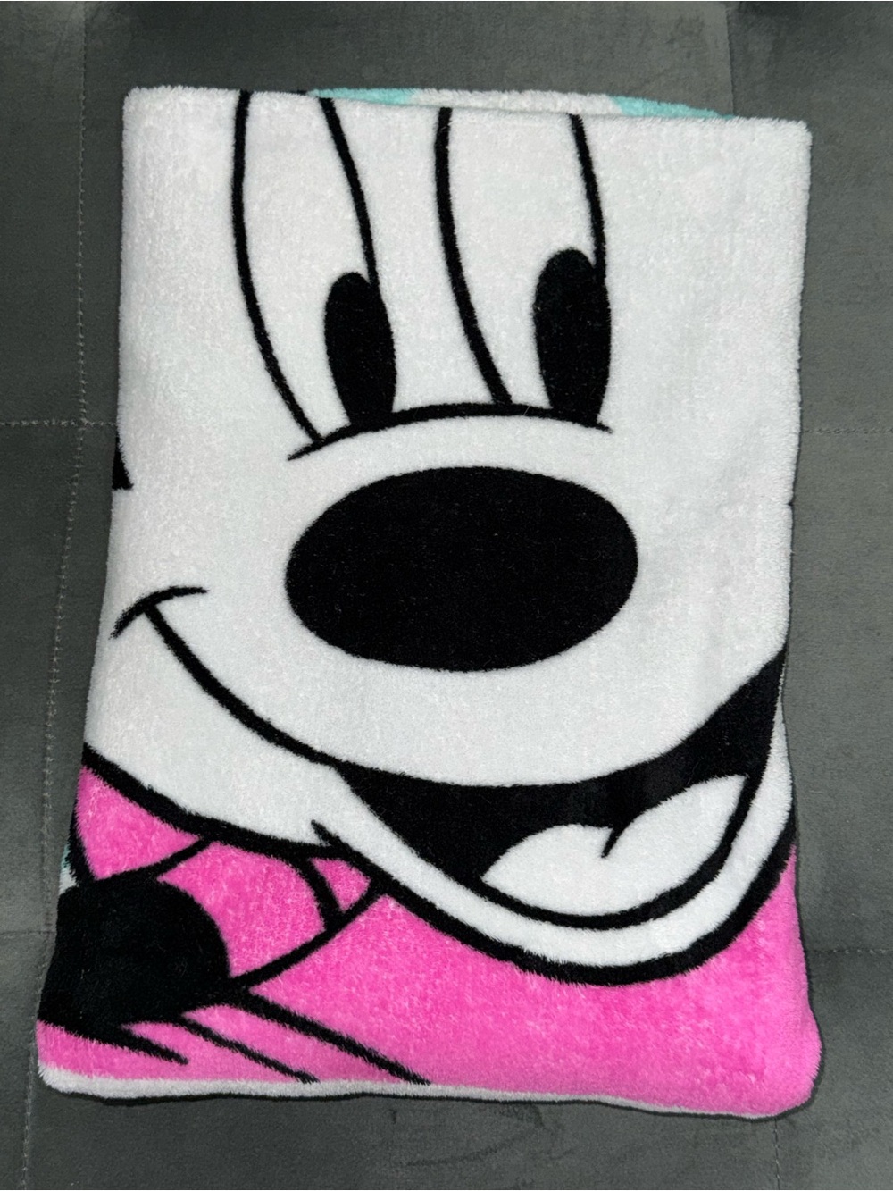 Disney Minnie Mouse Chevron 47” x 37” Plush Blanket